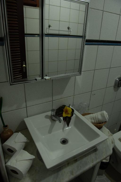 Koupelna v ubytování Pousada Vila Canoa
