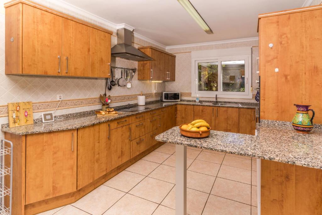 Kuchyň nebo kuchyňský kout v ubytování Villa San Andres