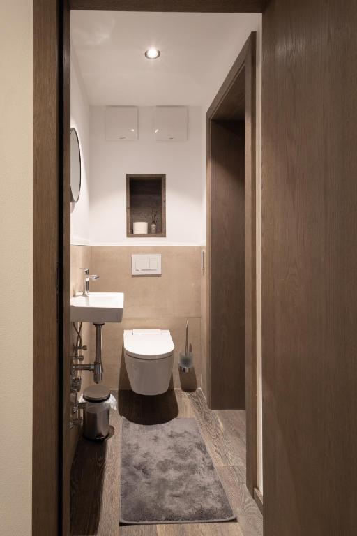 Koupelna v ubytování Penthouse Julia nähe Badesee mit Infrarotsauna -Zell am See Kaprun