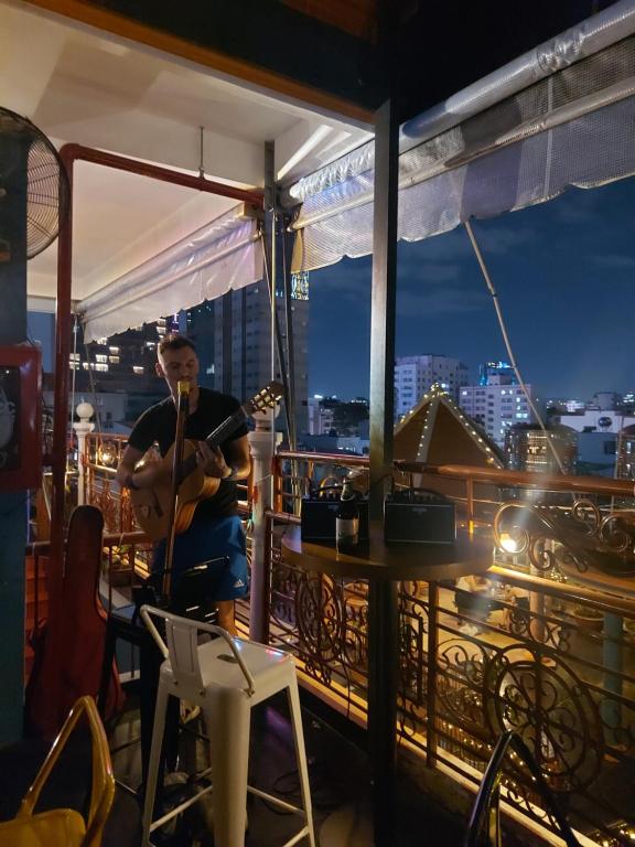 Restaurace v ubytování Saigon Rooftops Hostel
