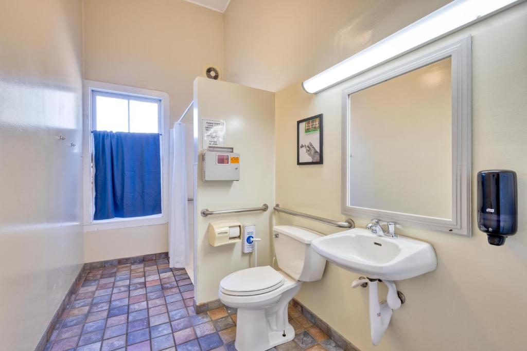 a bathroom with a toilet and a sink at HI San Francisco Fisherman's Wharf Hostel in San Francisco