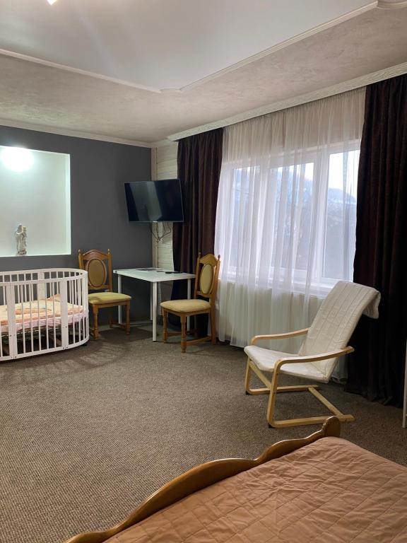 TV a/nebo společenská místnost v ubytování Guest house Shulc