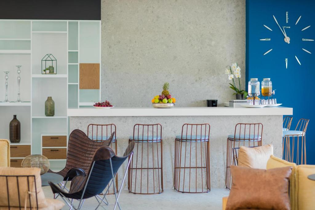 A seating area at Lindos Breeze Beach Hotel