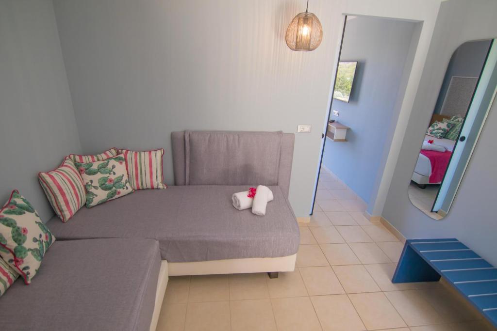 A seating area at Lindos Breeze Beach Hotel