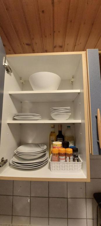 Kuchyň nebo kuchyňský kout v ubytování FeWo1&Frisch Renovierte Wohnung