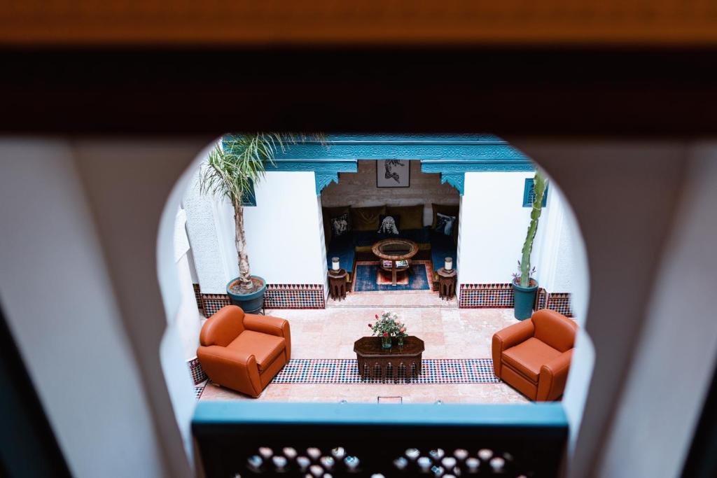 Posezení v ubytování Riad Dar Alhambra