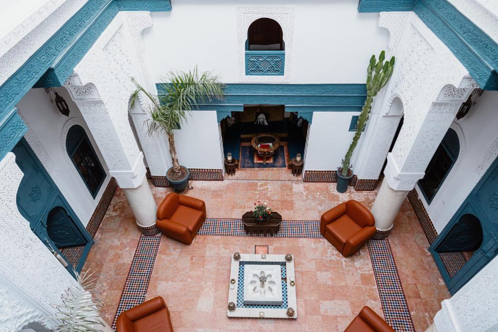 Posezení v ubytování Riad Dar Alhambra