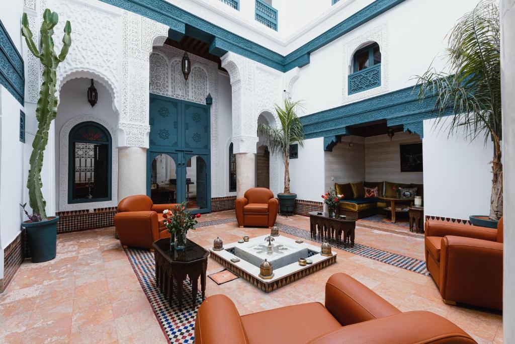 Posezení v ubytování Riad Dar Alhambra