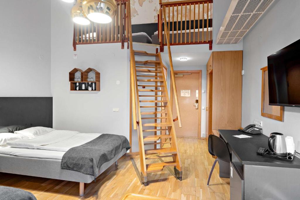 Postel nebo postele na pokoji v ubytování Hotell Heden - BW Signature Collection