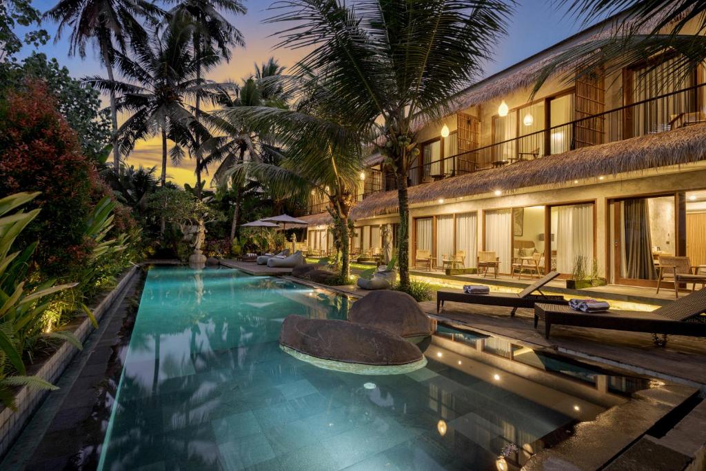Bazén v ubytování Kandarpa Ubud CHSE Certified nebo v jeho okolí
