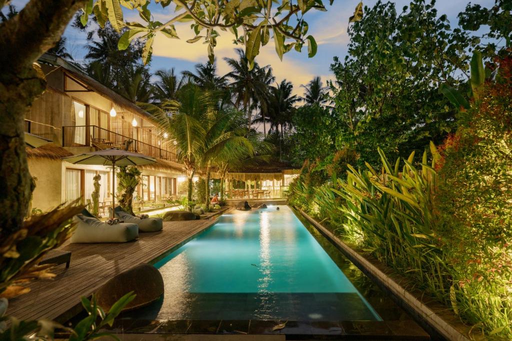 Bazén v ubytování Kandarpa Ubud CHSE Certified nebo v jeho okolí