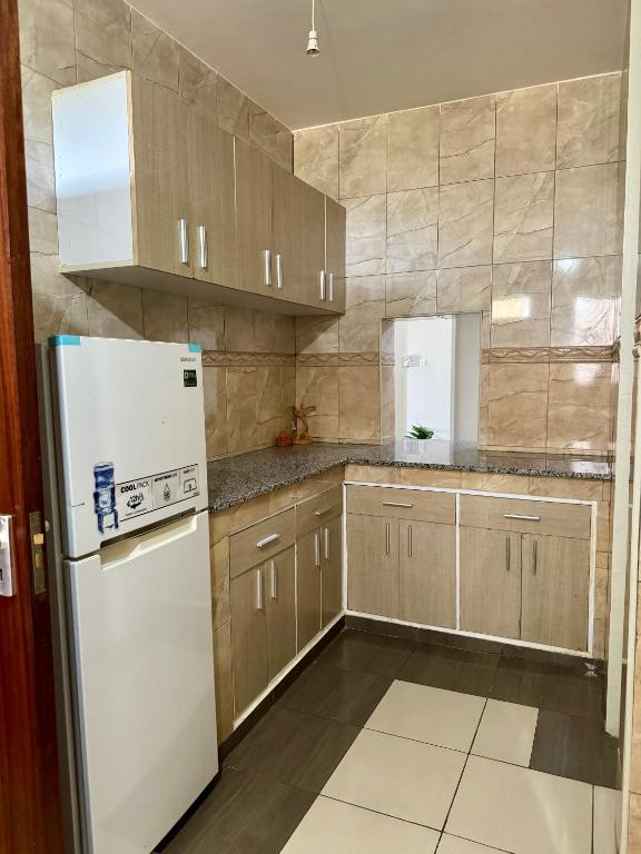 Kuchyň nebo kuchyňský kout v ubytování Hillsview Apartment