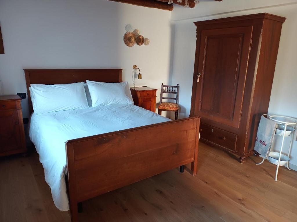 Postel nebo postele na pokoji v ubytování La Farie