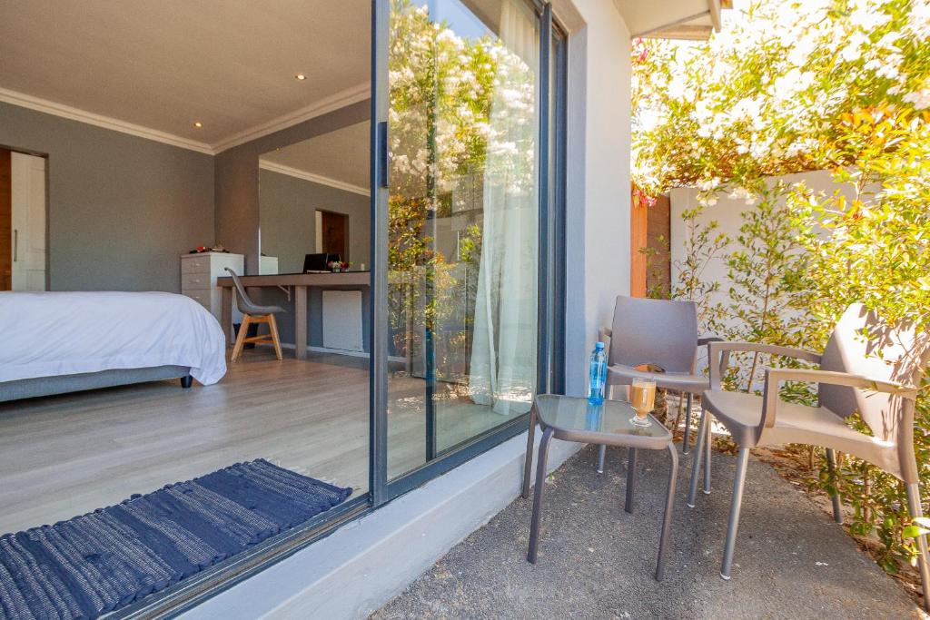 Balkón nebo terasa v ubytování Bloubergstrandlodge