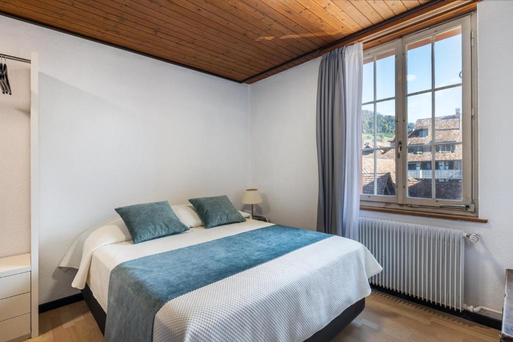 Postel nebo postele na pokoji v ubytování Hotel Rheingerbe