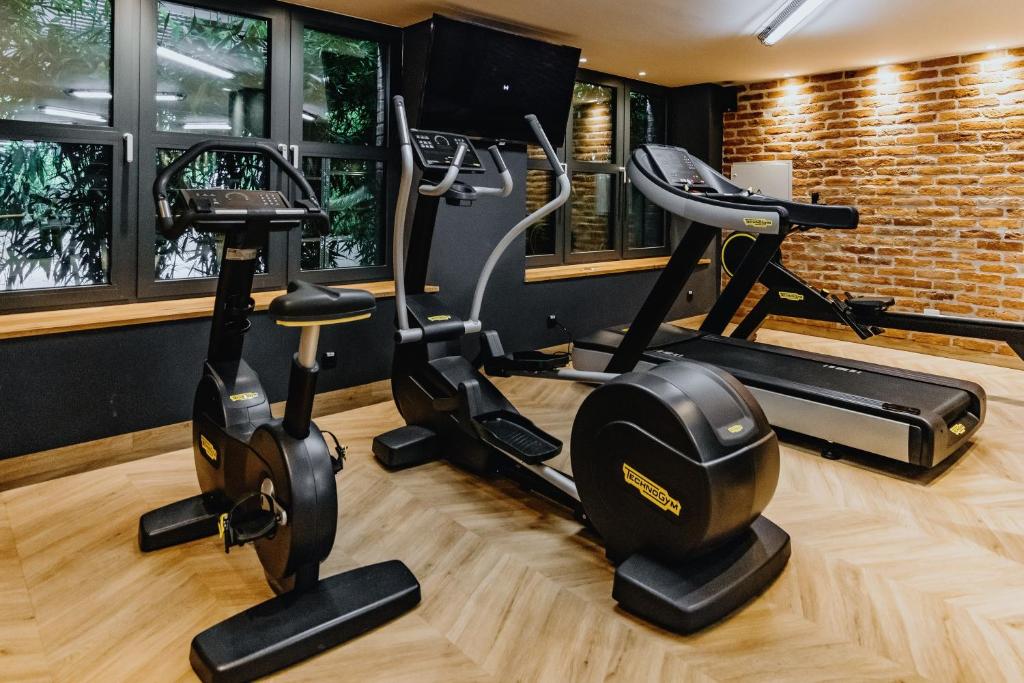 Fitness centrum a/nebo fitness zařízení v ubytování City Glamping by ONE66 Hotel