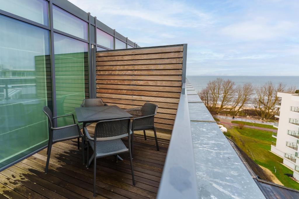 Balkón alebo terasa v ubytovaní Apartamenty Almar Marine