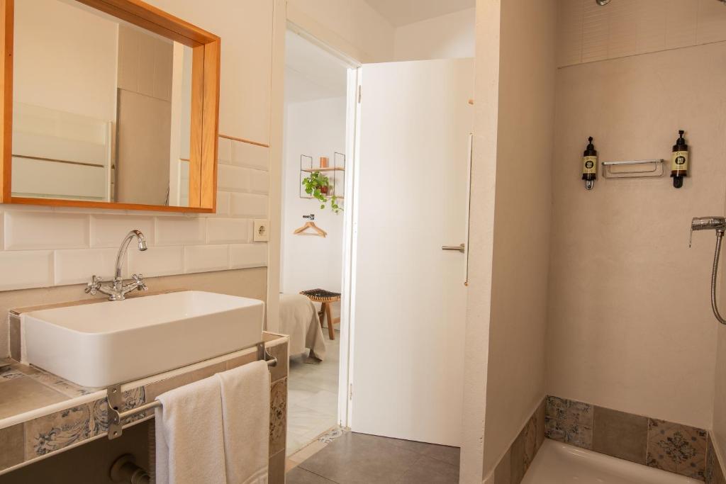 Koupelna v ubytování Rooms Vita