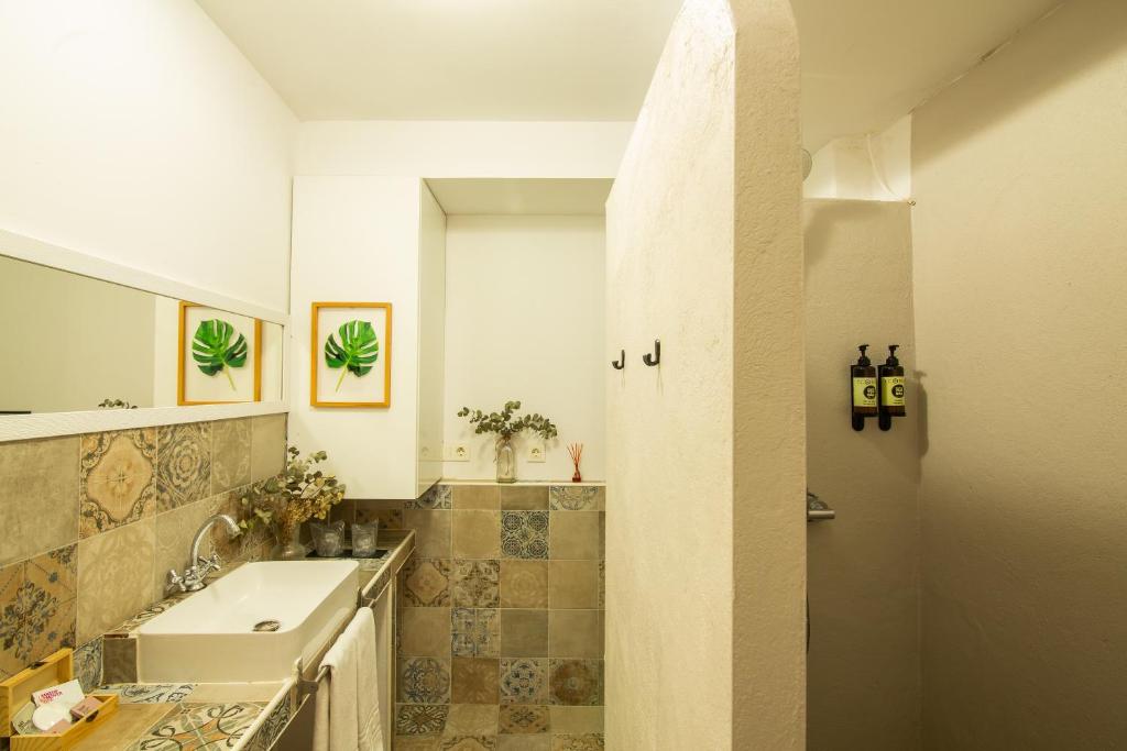 Koupelna v ubytování Rooms Vita
