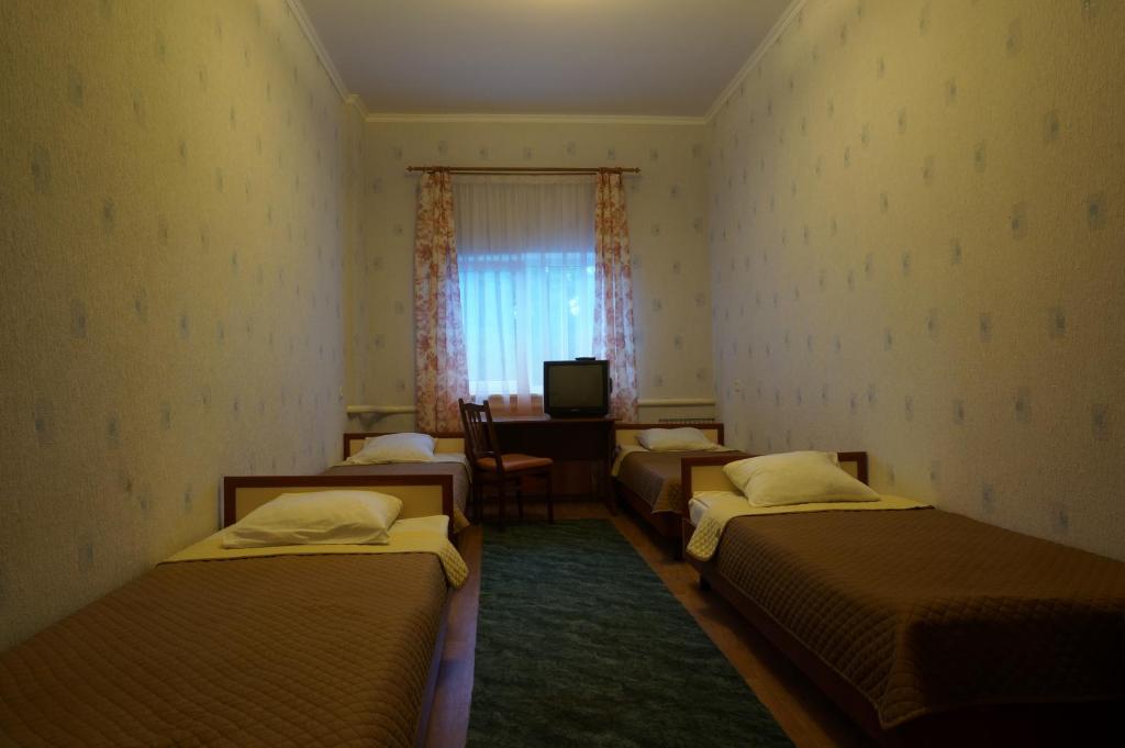 Postel nebo postele na pokoji v ubytování Hotel Aleksandria