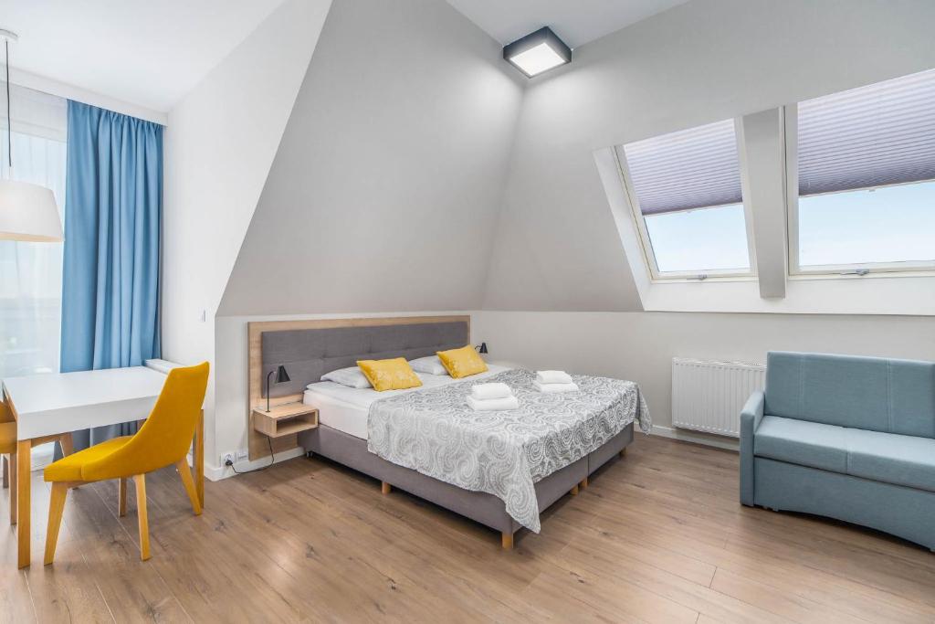 Posteľ alebo postele v izbe v ubytovaní Perfect Holiday Apartments Bel Mare by Noclegi Renters