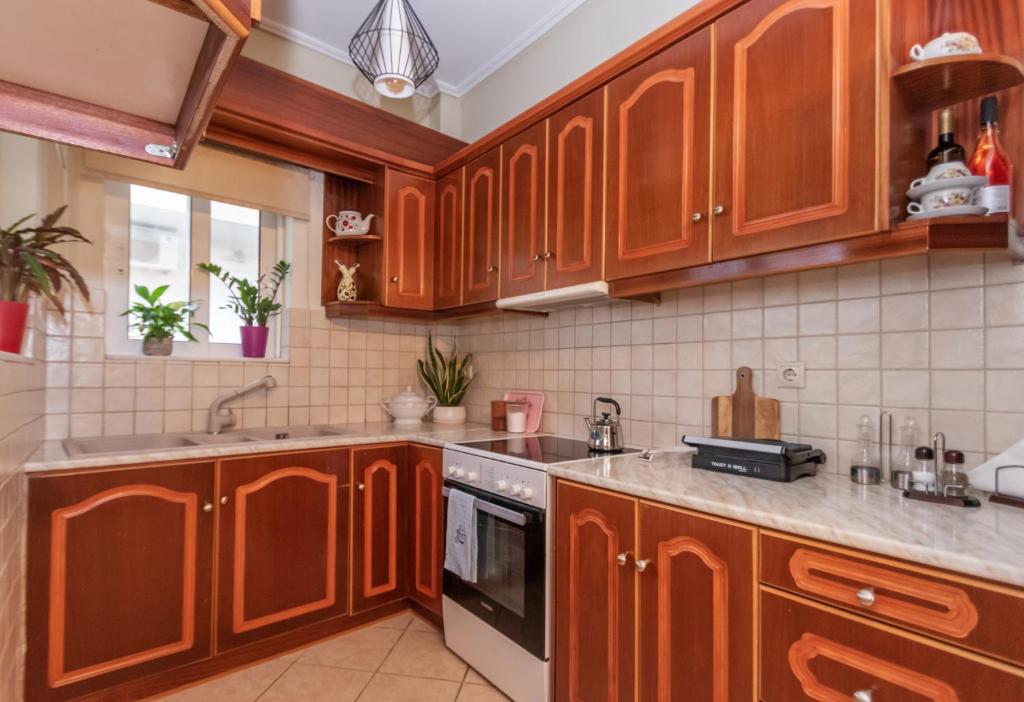 Kuchyň nebo kuchyňský kout v ubytování Mira Apartment by "elite"
