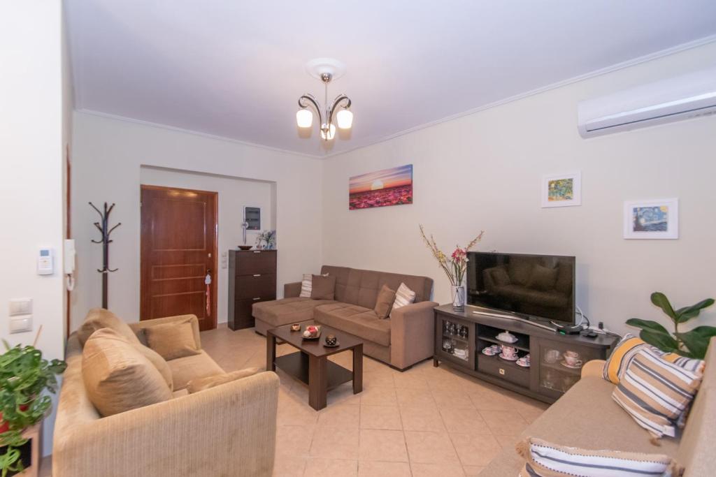 TV a/nebo společenská místnost v ubytování Mira Apartment by "elite"