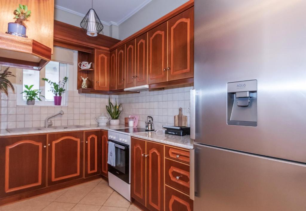 Kuchyň nebo kuchyňský kout v ubytování Mira Apartment by "elite"