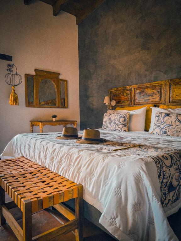 Postel nebo postele na pokoji v ubytování Finca La Saucina Casa de Campo