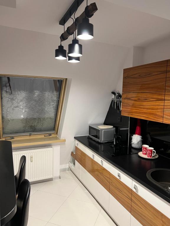 Kuchyňa alebo kuchynka v ubytovaní Apartament przy Krupówkach