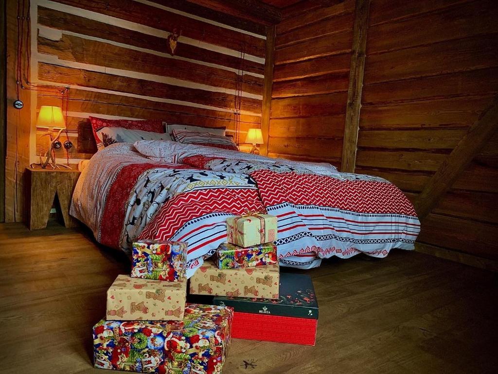 Letto o letti in una camera di Chalet Laitner