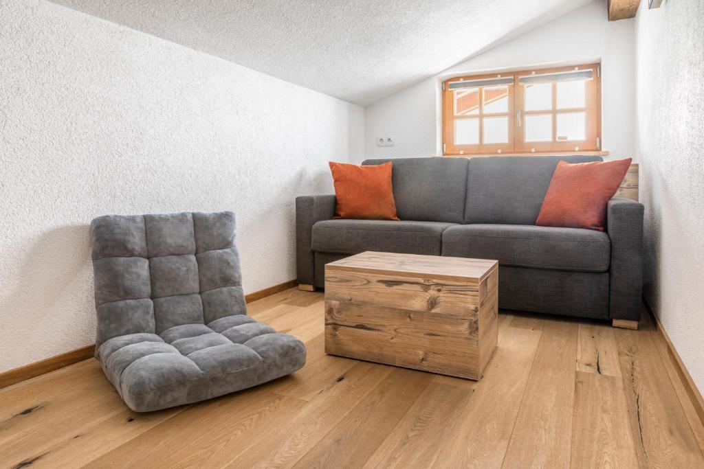 Posezení v ubytování Ferienwohnung Reicherhof