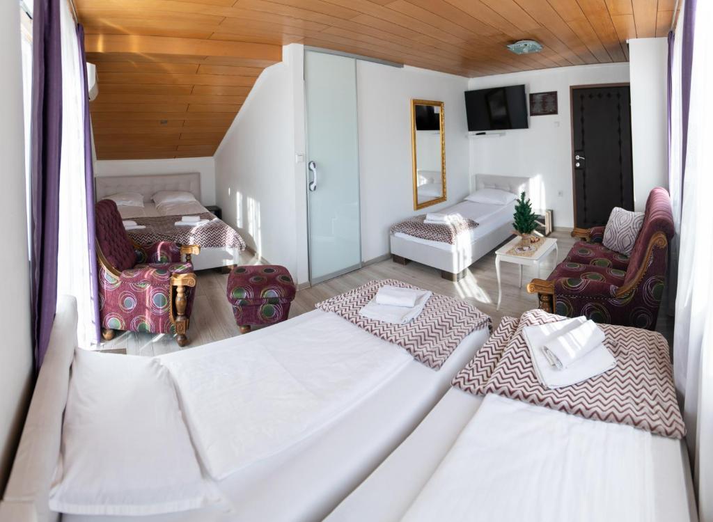 Voodi või voodid majutusasutuse Guest House Ćiro toas