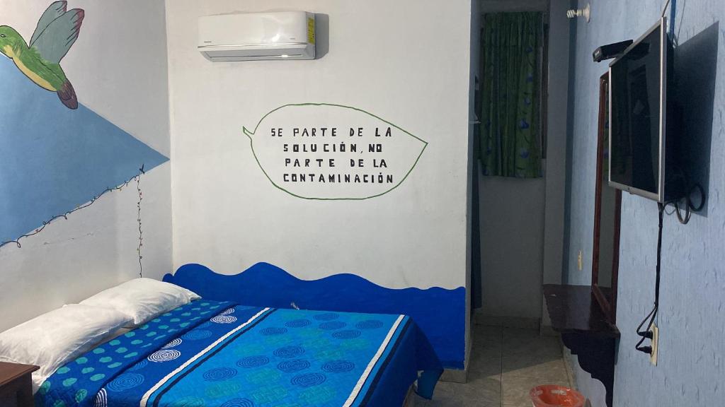 Postel nebo postele na pokoji v ubytování Hotel Lu'um