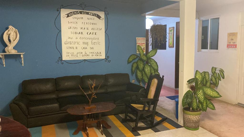 Posezení v ubytování Hotel Lu'um