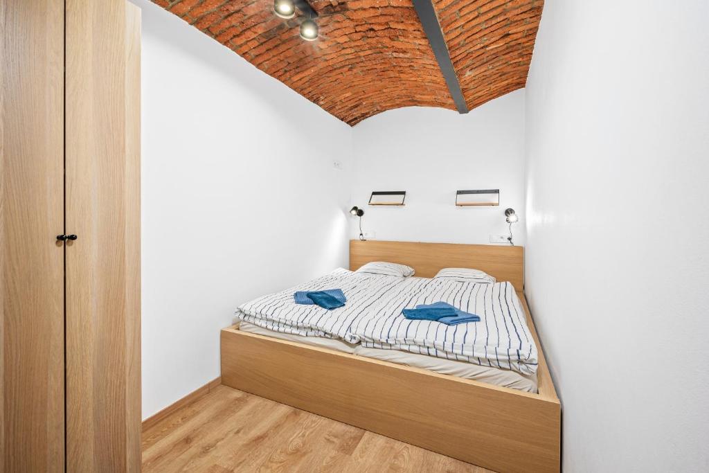 Postel nebo postele na pokoji v ubytování Apartmán Hamrovka