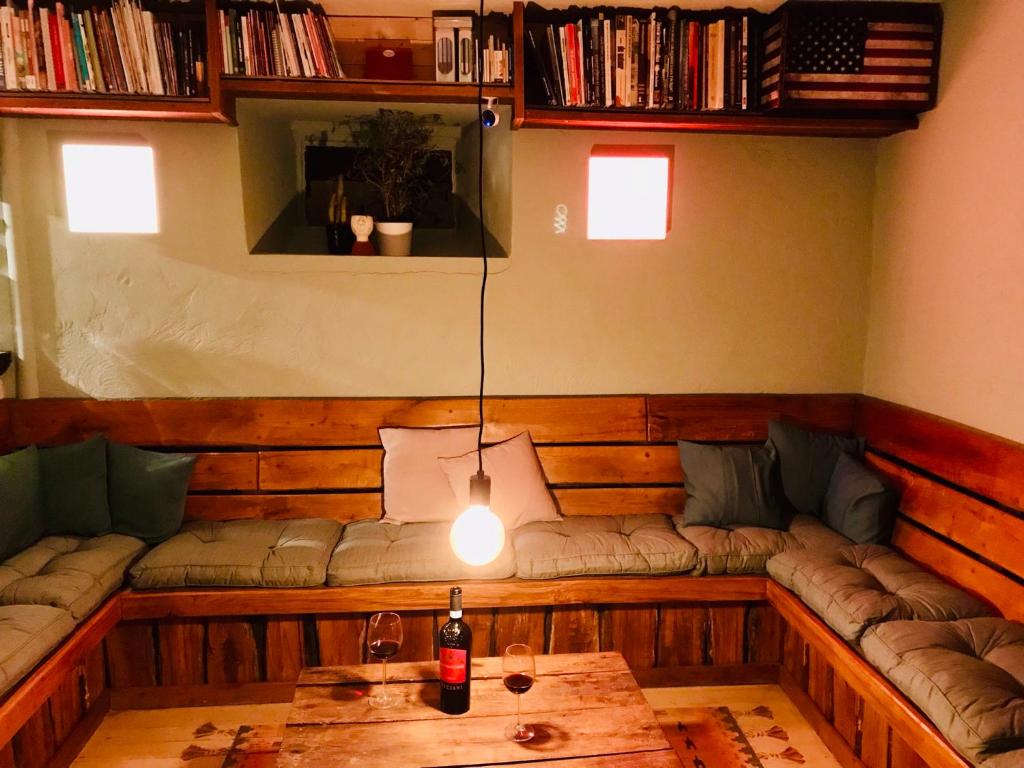 Posezení v ubytování La Vieille Forge B&B