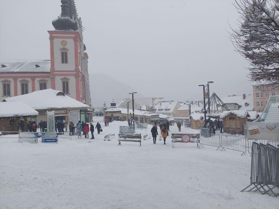 Eni-Time Mariazell mit Jakuzzi und Sauna v zimě