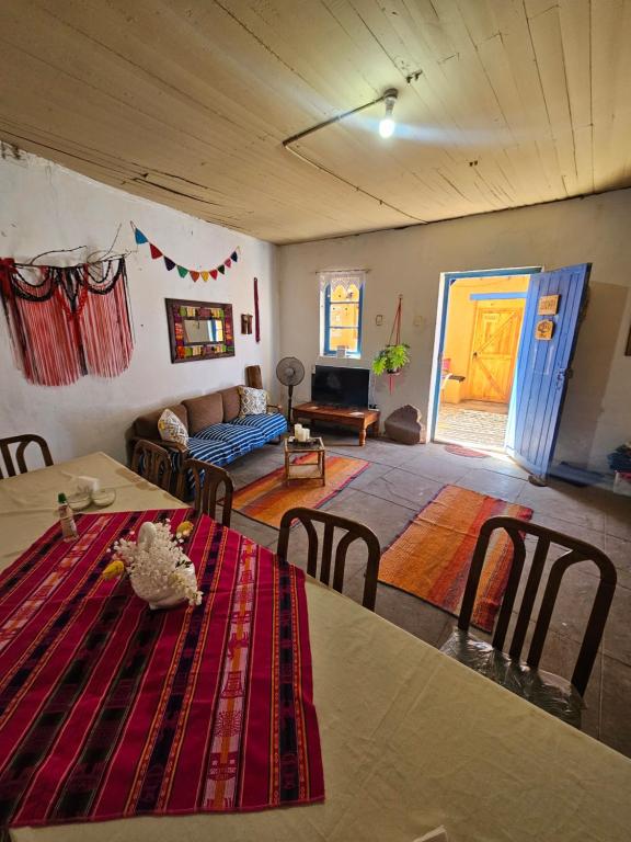 Posezení v ubytování Hostal Likancabur