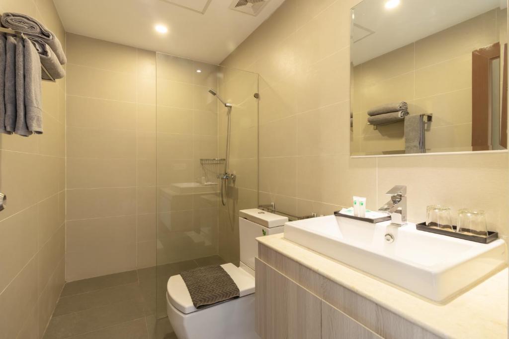 Koupelna v ubytování CDX RESIDENCE