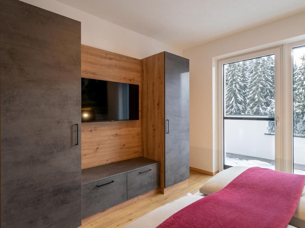 TV a/nebo společenská místnost v ubytování Ferienwohnung Klocker
