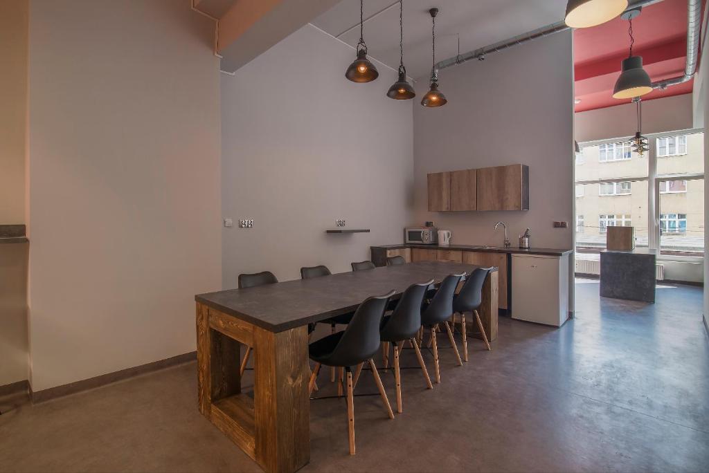 Kuchyň nebo kuchyňský kout v ubytování 110 Hostel