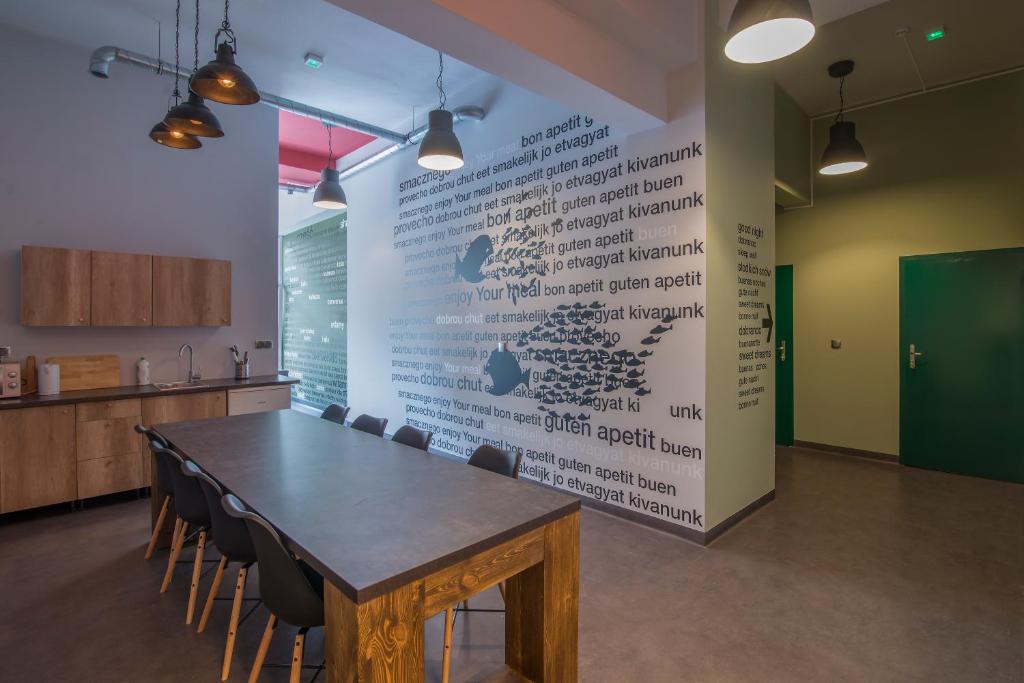 Kuchyň nebo kuchyňský kout v ubytování 110 Hostel