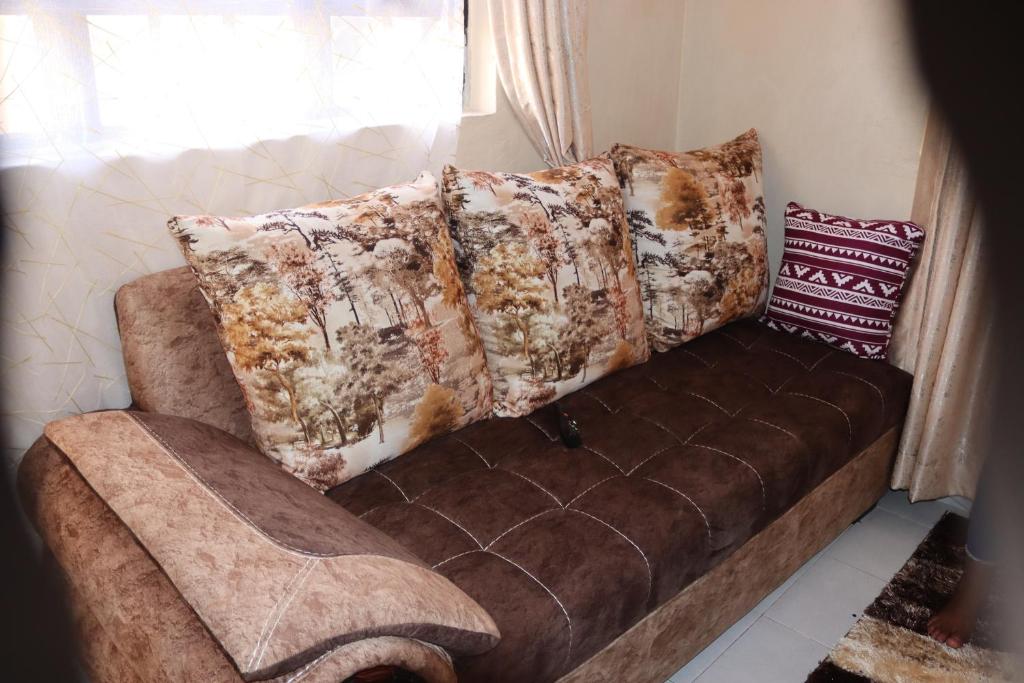 Postel nebo postele na pokoji v ubytování Two Bedroom Mombasa