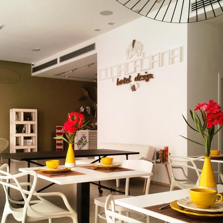 Posezení v ubytování Copacabana Hotel Design
