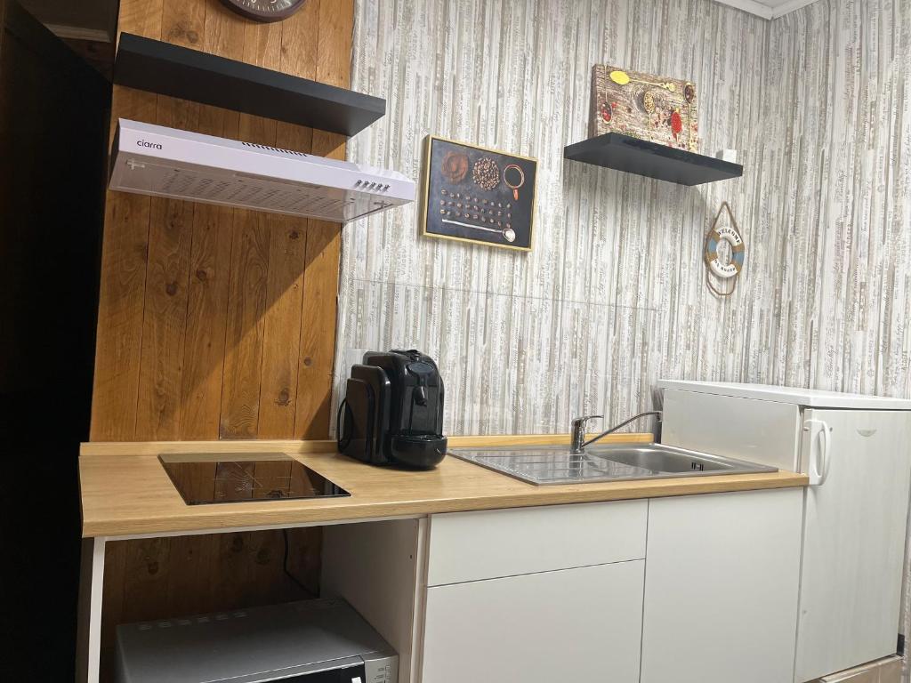 Kuchyň nebo kuchyňský kout v ubytování Lo Chalet del Relax