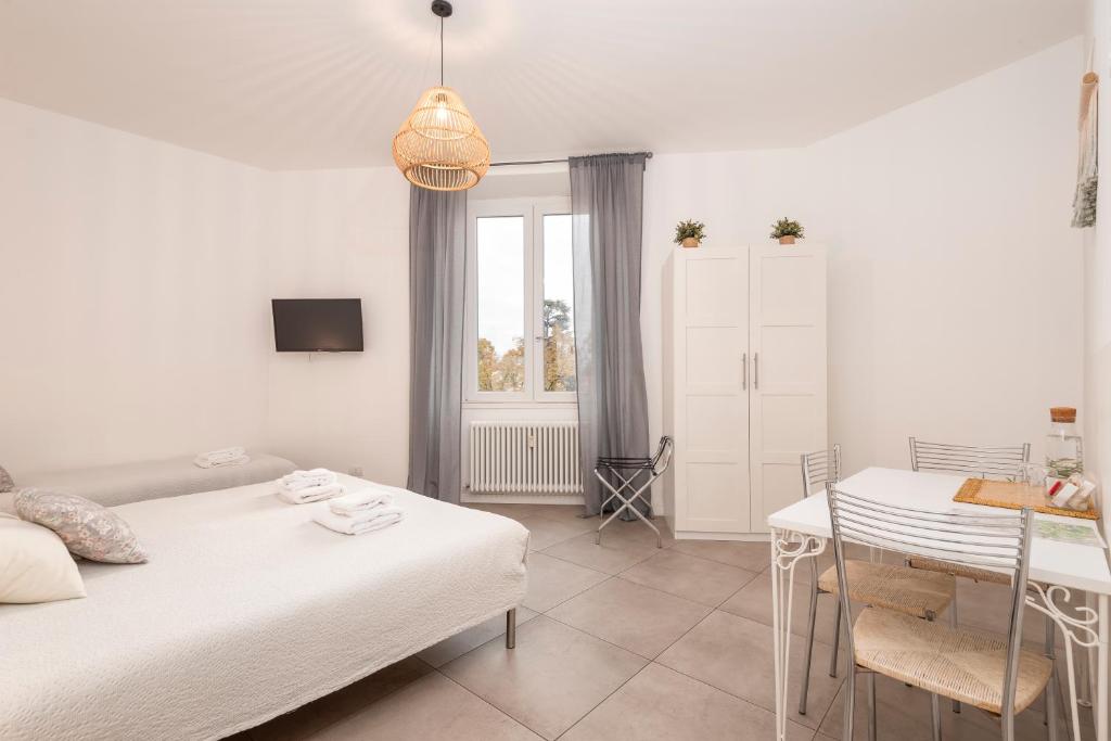 Llit o llits en una habitació de Guesthouse Tree Rooms Modern