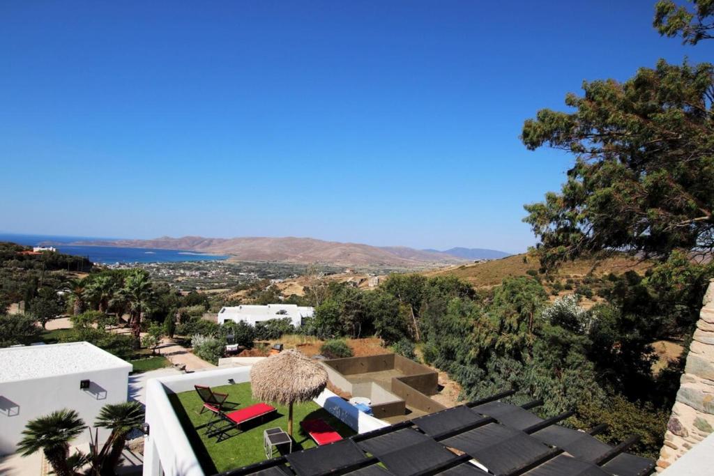 a view from the roof of a house at Villa Mahé Tennis Karystos island EVIA in Karistos