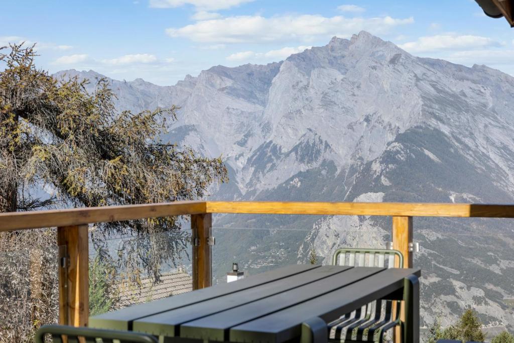 Lanskap alam di dekat chalet