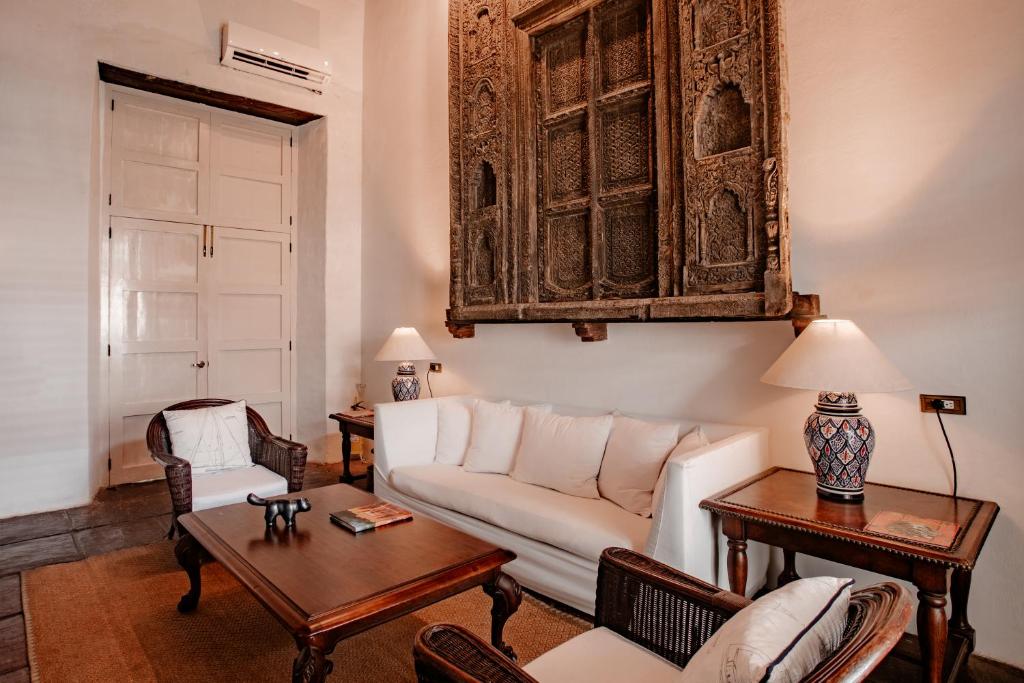 Posezení v ubytování Amarla Boutique Hotel Cartagena